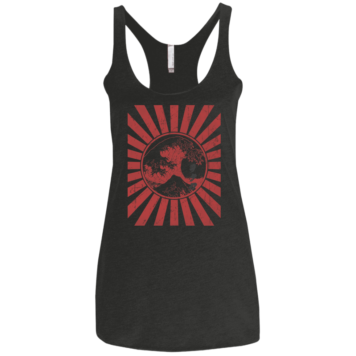 T-Shirts Vintage Black / X-Small Otaku Flag Women's Triblend Racerback Tank