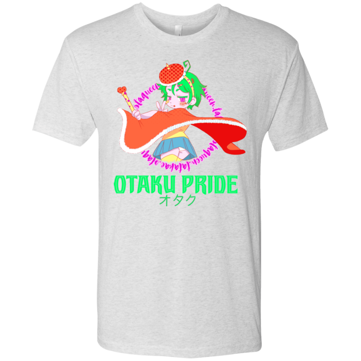 T-Shirts Heather White / S Otaqueen Men's Triblend T-Shirt