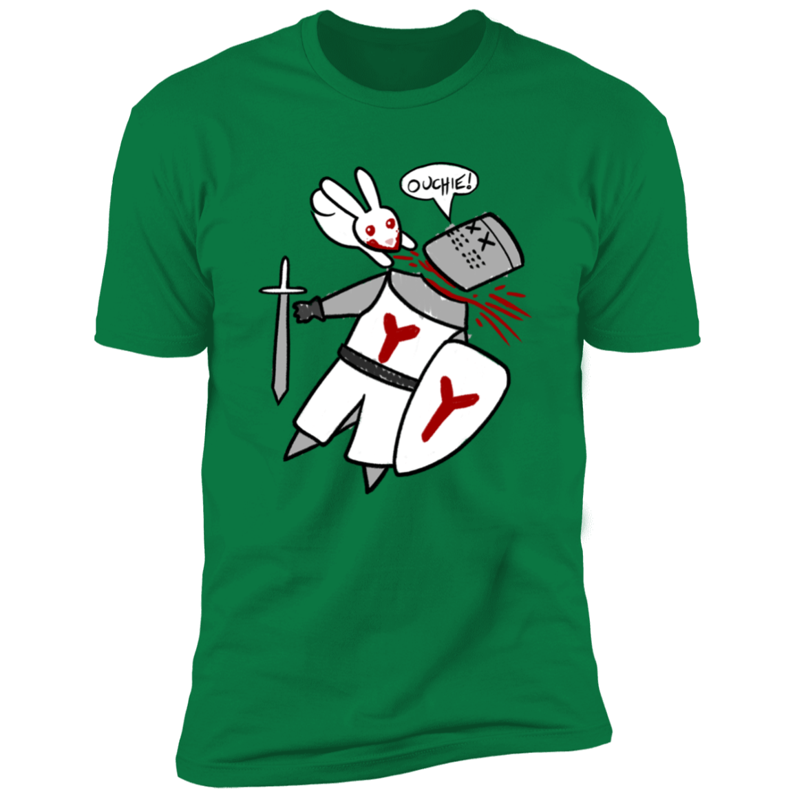 T-Shirts Kelly Green / S Ouchie Cute Men's Premium T-Shirt