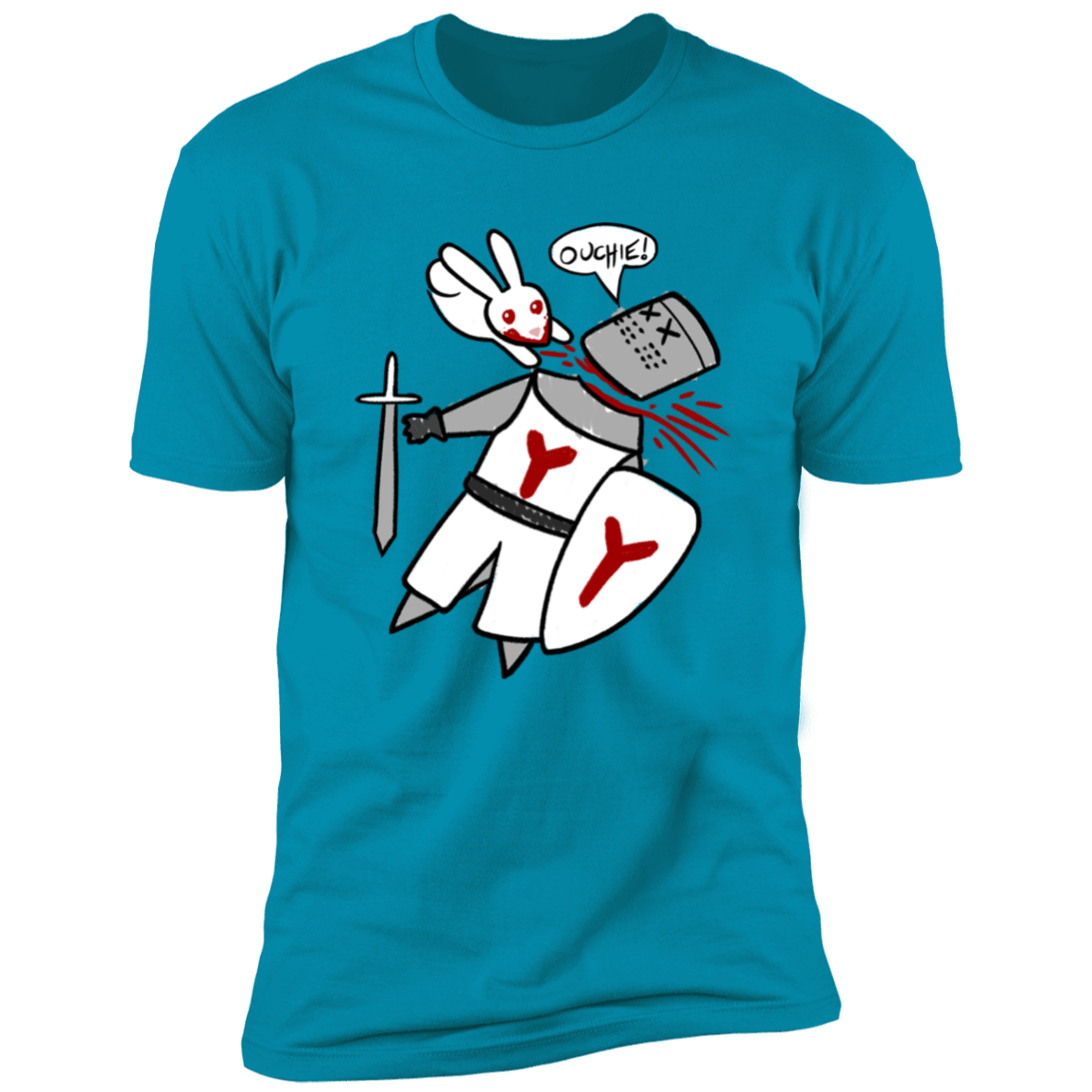 T-Shirts Turquoise / S Ouchie Cute Men's Premium T-Shirt