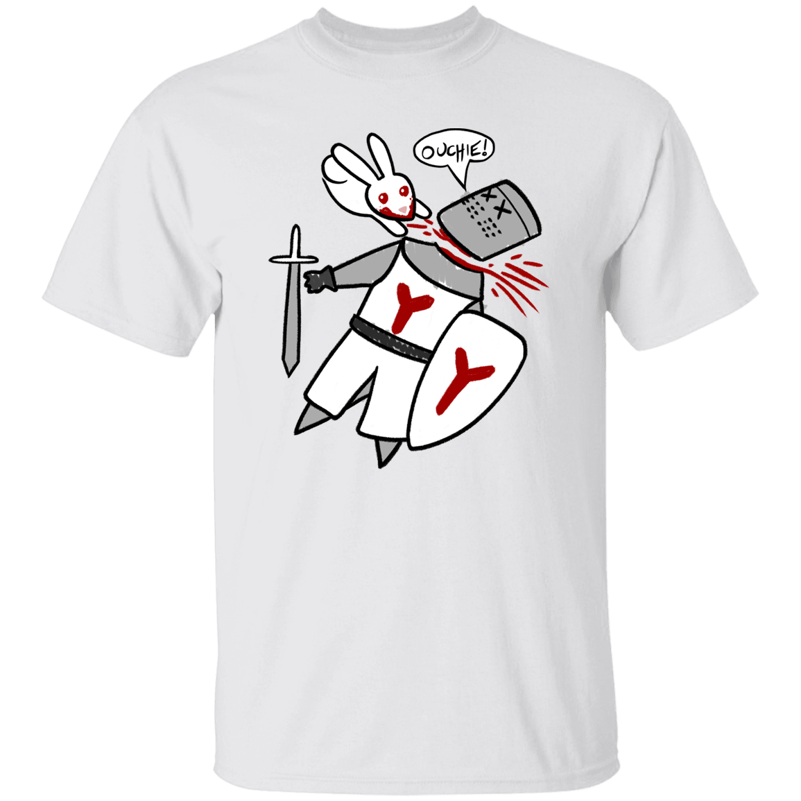 T-Shirts White / S Ouchie Cute T-Shirt