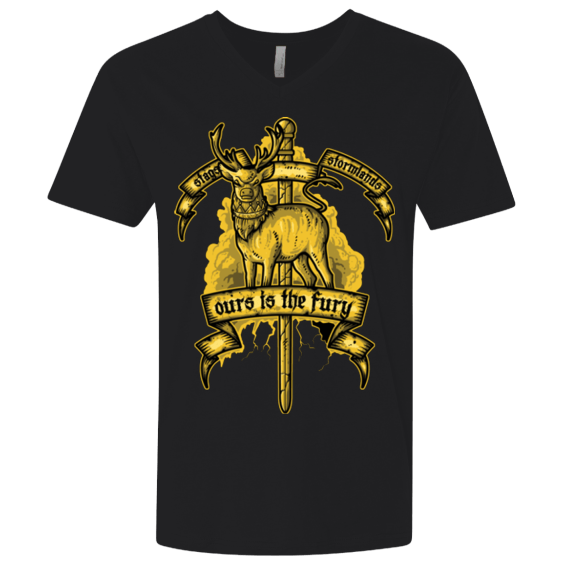 T-Shirts Black / X-Small OURS IS THE FURY Men's Premium V-Neck
