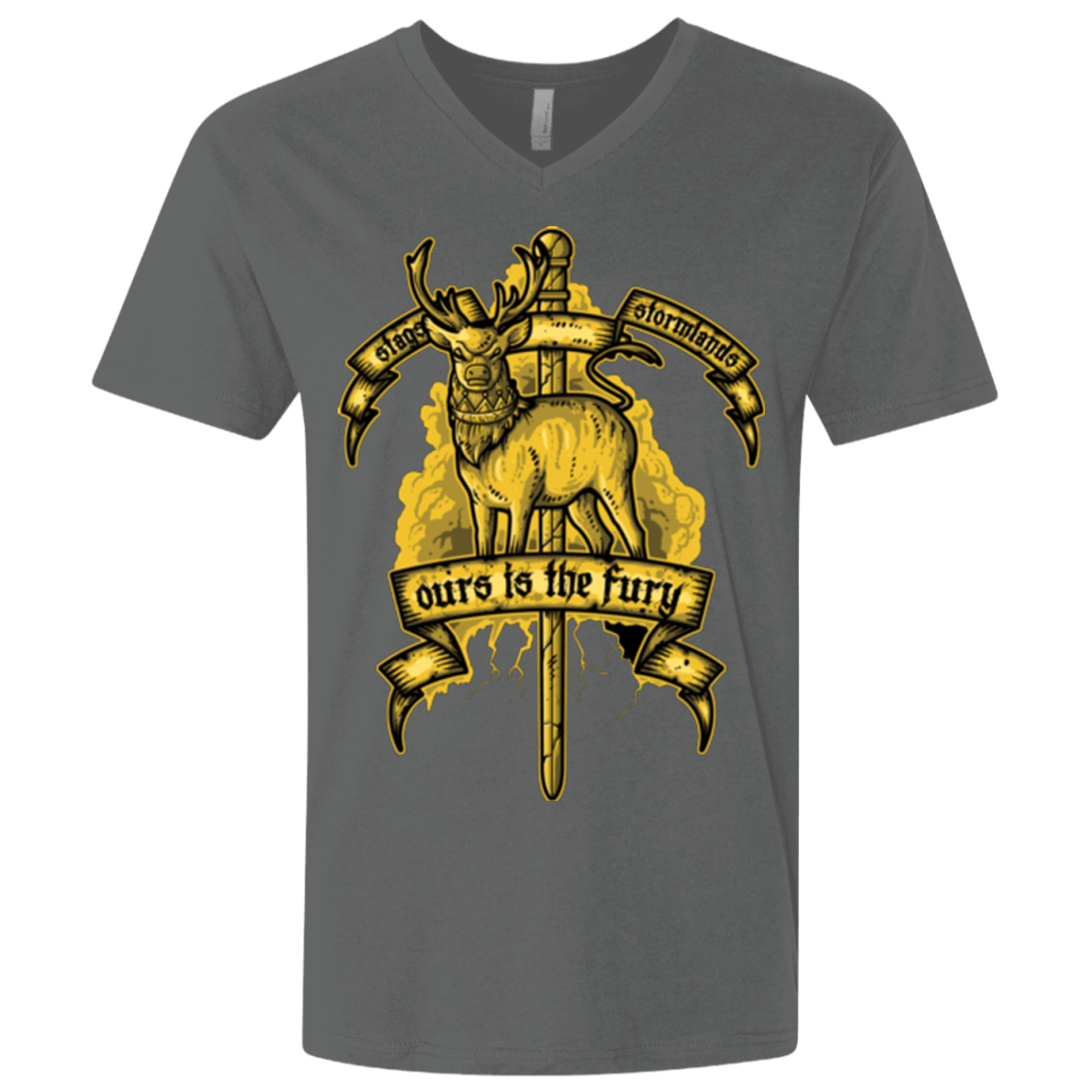 T-Shirts Heavy Metal / X-Small OURS IS THE FURY Men's Premium V-Neck