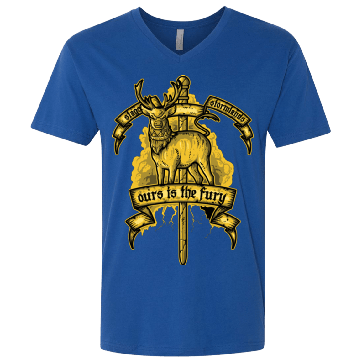 T-Shirts Royal / X-Small OURS IS THE FURY Men's Premium V-Neck