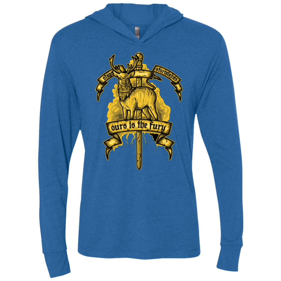 T-Shirts Vintage Royal / X-Small OURS IS THE FURY Triblend Long Sleeve Hoodie Tee