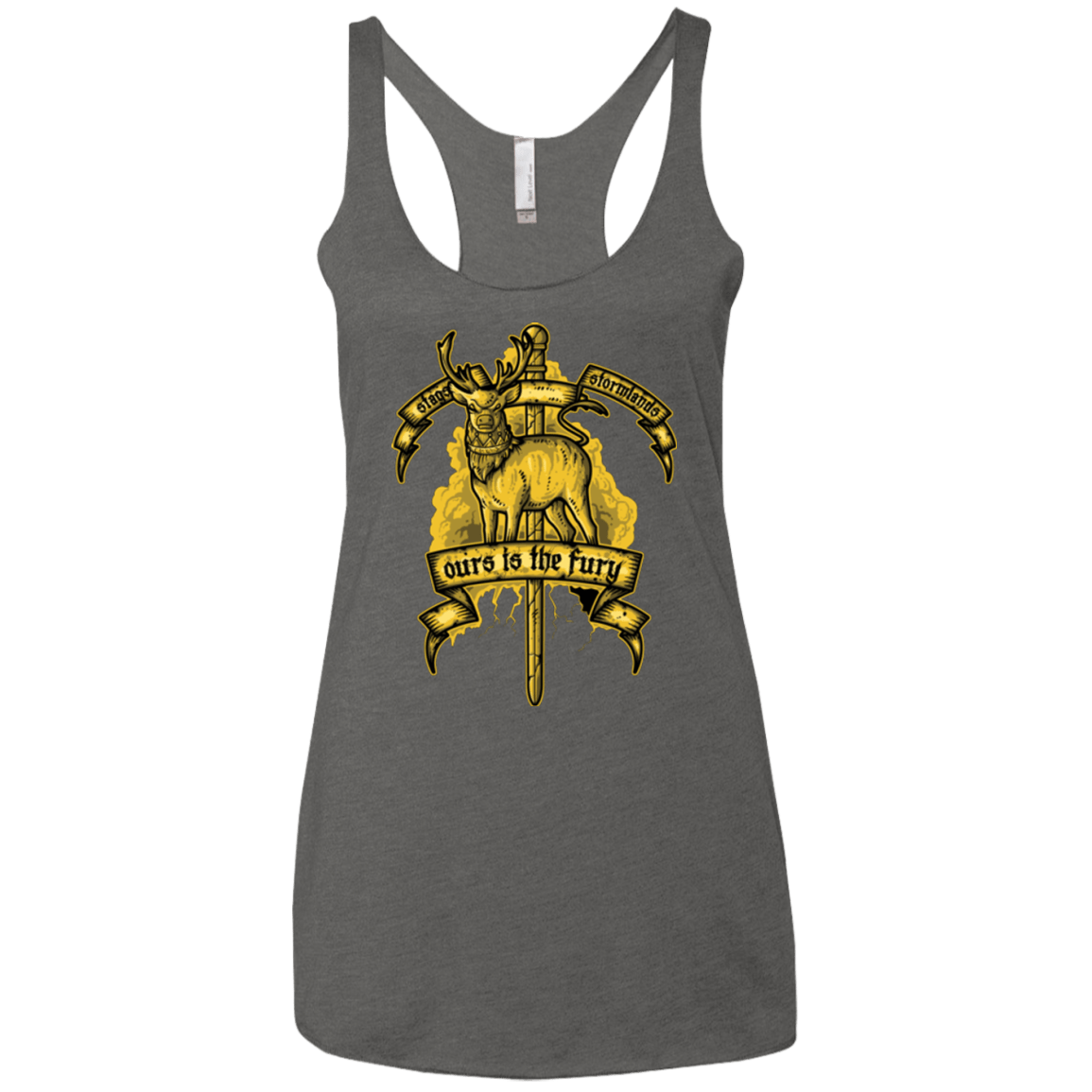 T-Shirts Premium Heather / X-Small OURS IS THE FURY Women's Triblend Racerback Tank