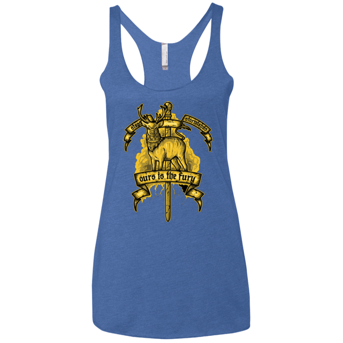 T-Shirts Vintage Royal / X-Small OURS IS THE FURY Women's Triblend Racerback Tank