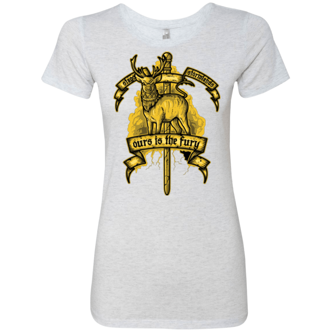 T-Shirts Heather White / Small OURS IS THE FURY Women's Triblend T-Shirt