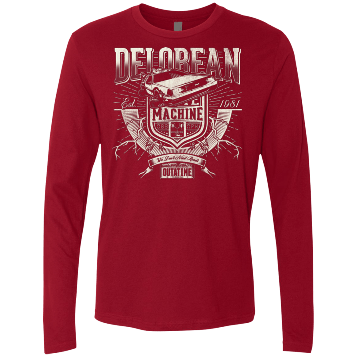 T-Shirts Cardinal / Small Outa Time Men's Premium Long Sleeve