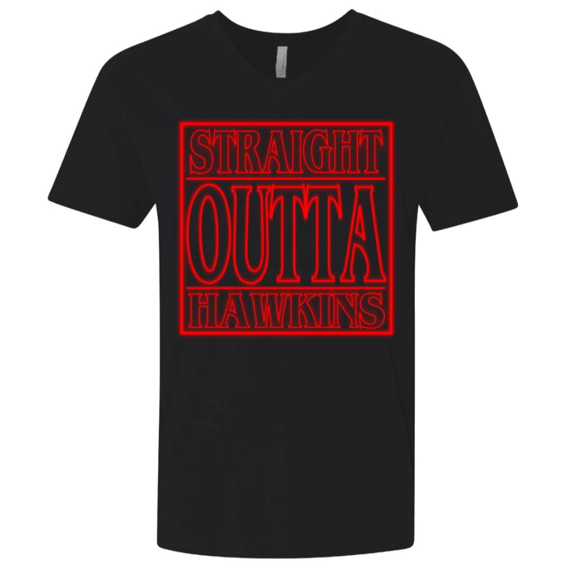 T-Shirts Black / X-Small Outta Hawkins Men's Premium V-Neck