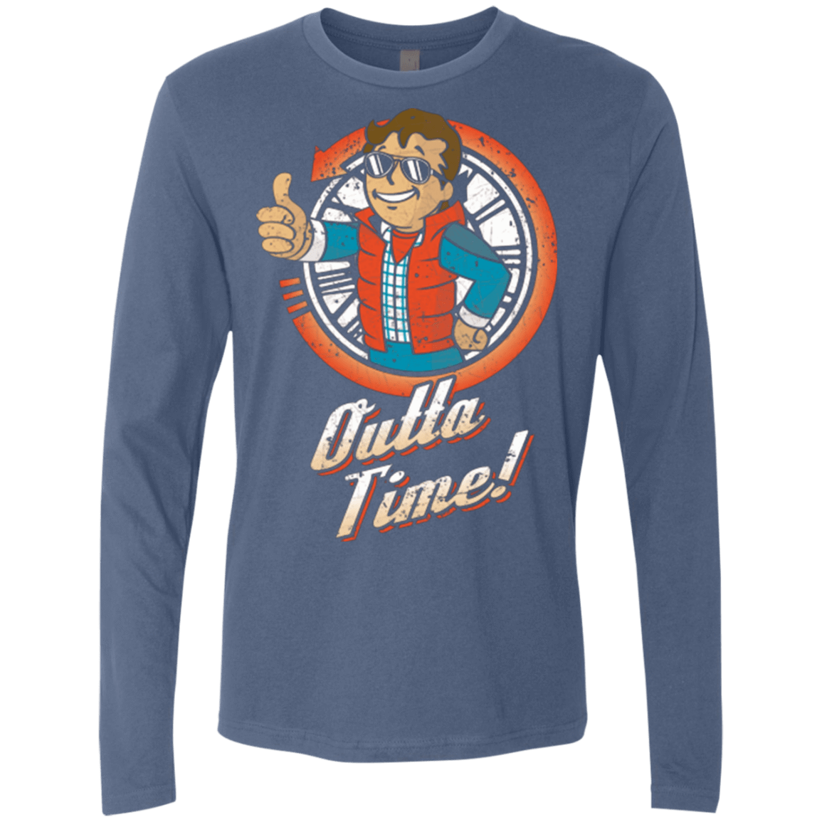 T-Shirts Indigo / Small Outta Time Men's Premium Long Sleeve