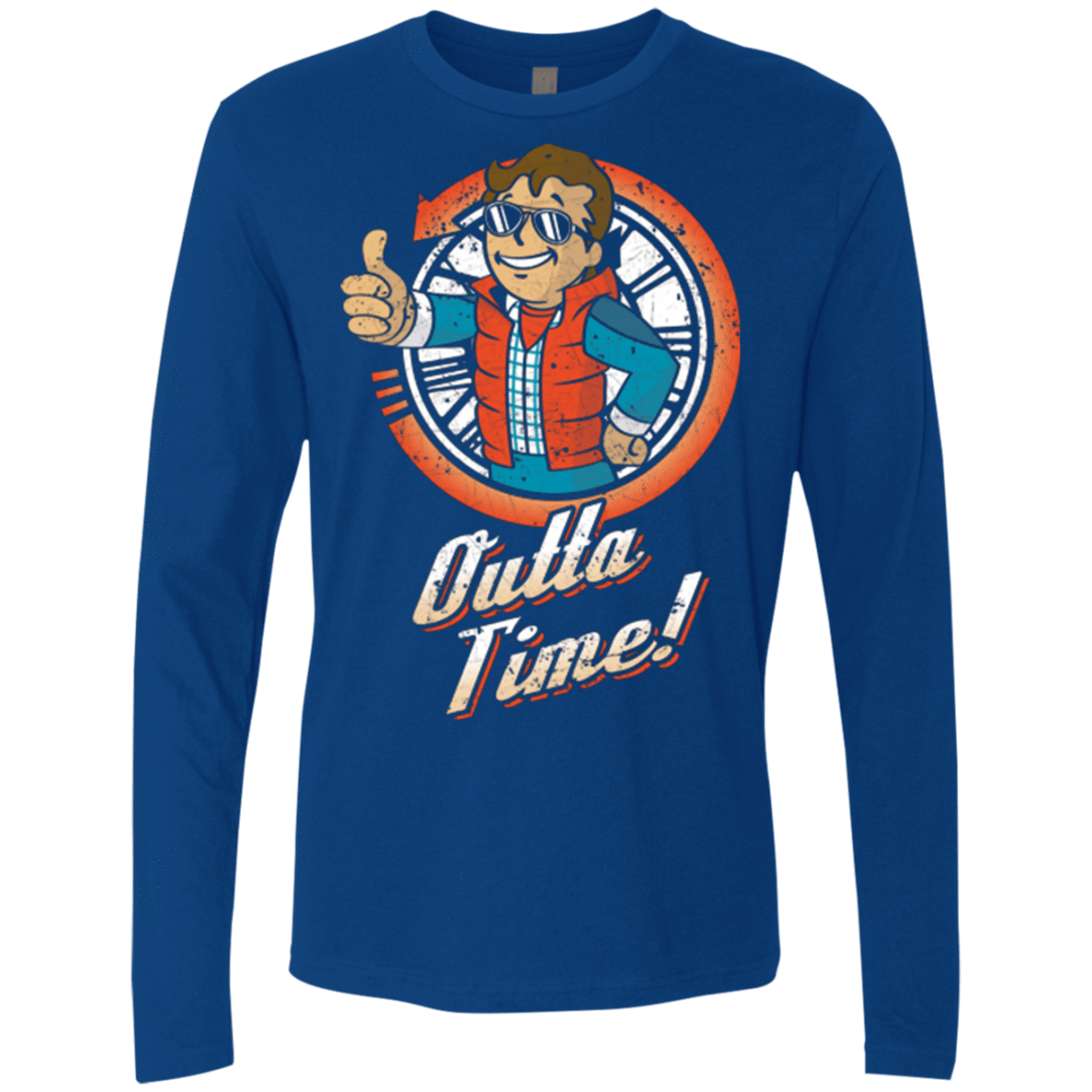 T-Shirts Royal / Small Outta Time Men's Premium Long Sleeve