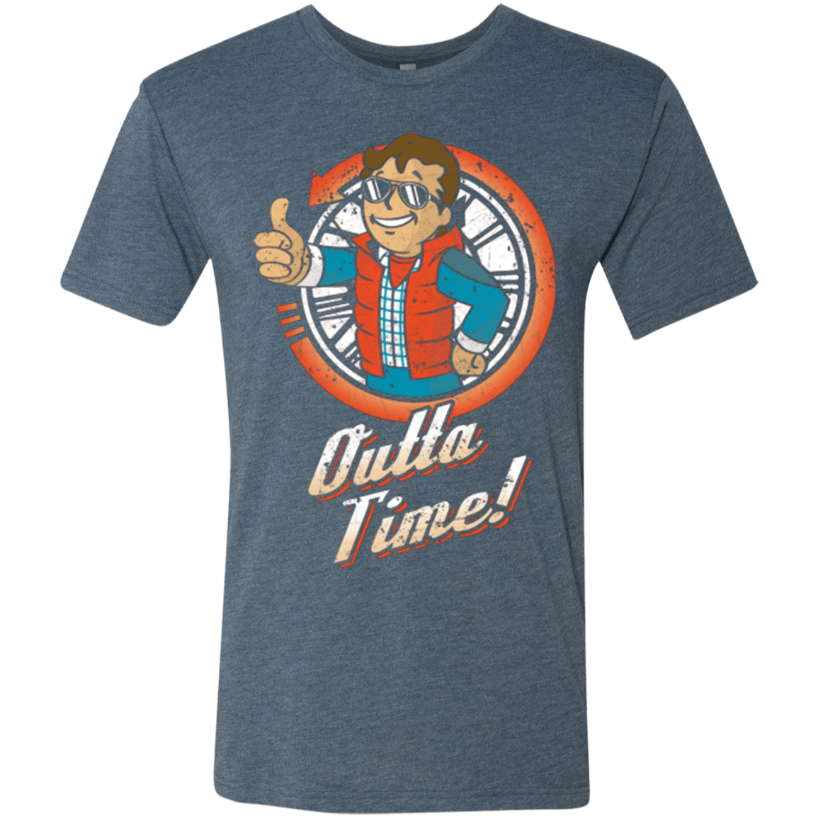 T-Shirts Indigo / Small Outta Time Men's Triblend T-Shirt