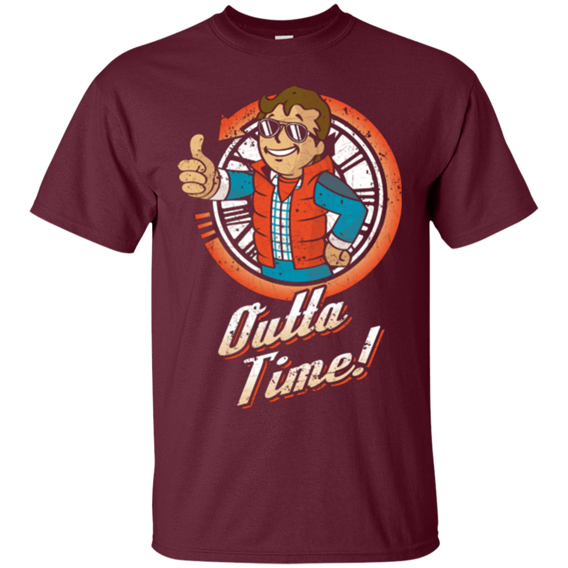 T-Shirts Maroon / Small Outta Time T-Shirt