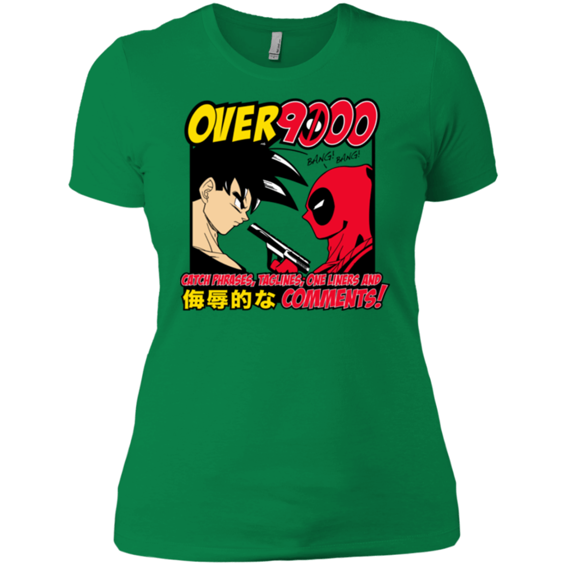 T-Shirts Kelly Green / X-Small Over 9000 Women's Premium T-Shirt