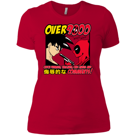 T-Shirts Red / X-Small Over 9000 Women's Premium T-Shirt
