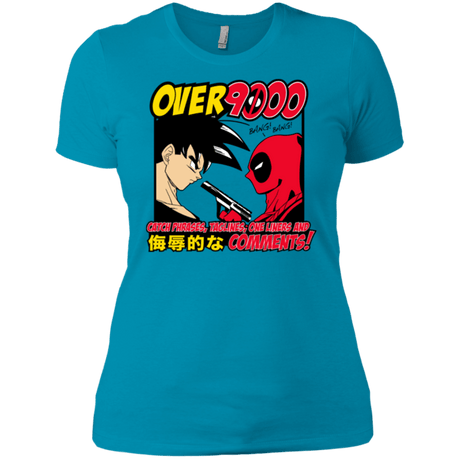 T-Shirts Turquoise / X-Small Over 9000 Women's Premium T-Shirt