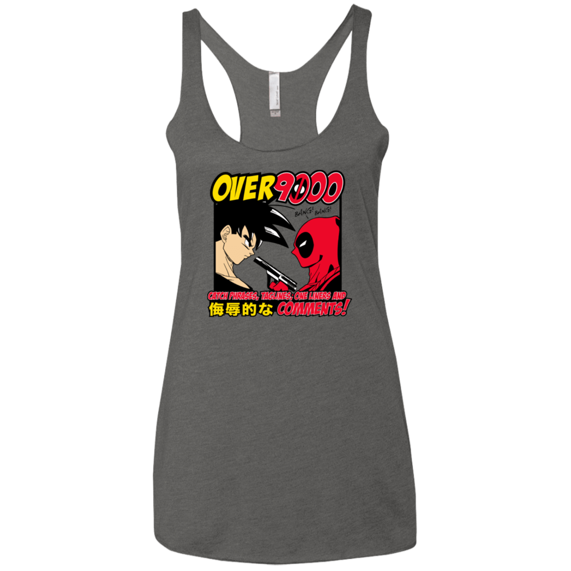 T-Shirts Premium Heather / X-Small Over 9000 Women's Triblend Racerback Tank