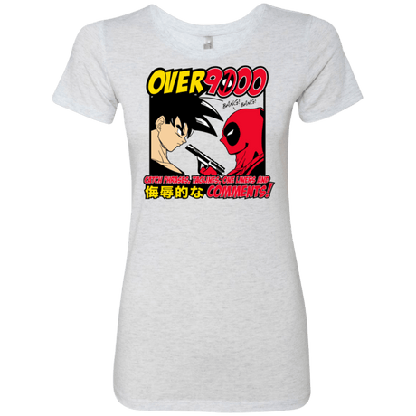 T-Shirts Heather White / Small Over 9000 Women's Triblend T-Shirt