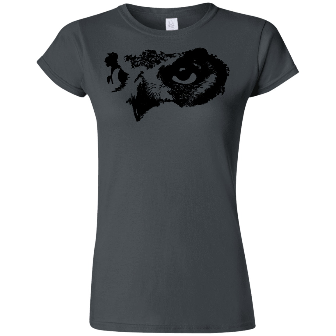 T-Shirts Charcoal / S Owl Eyes Junior Slimmer-Fit T-Shirt