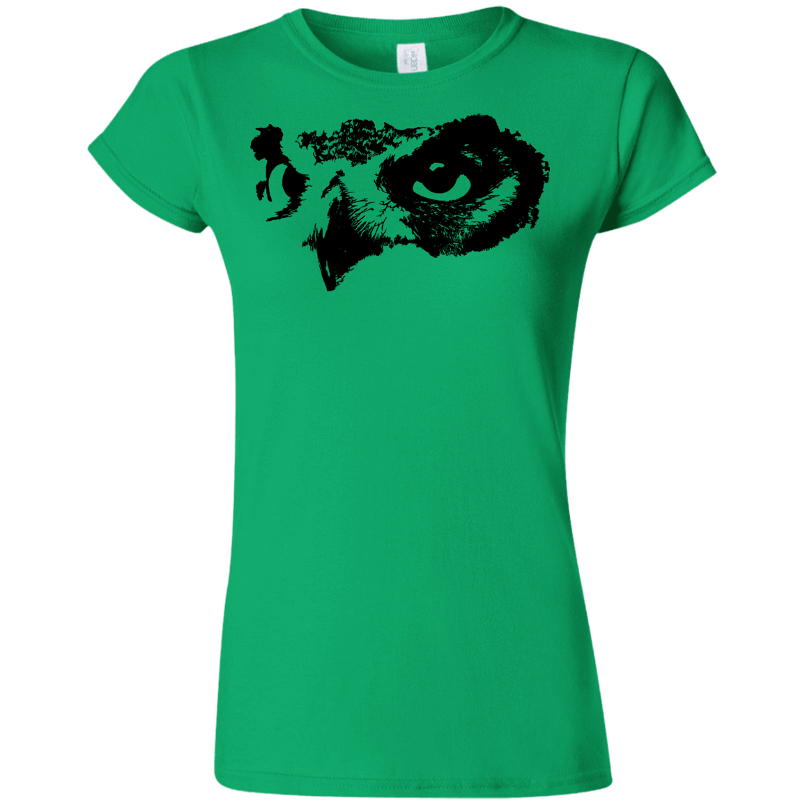 T-Shirts Irish Green / S Owl Eyes Junior Slimmer-Fit T-Shirt