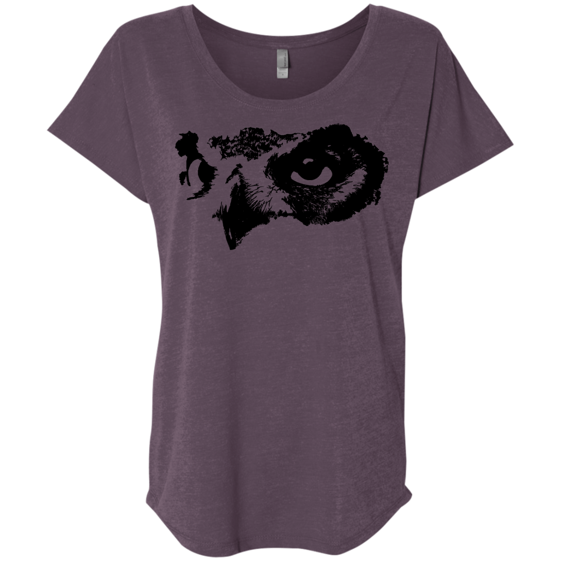 Owl Eyes Triblend Dolman Sleeve