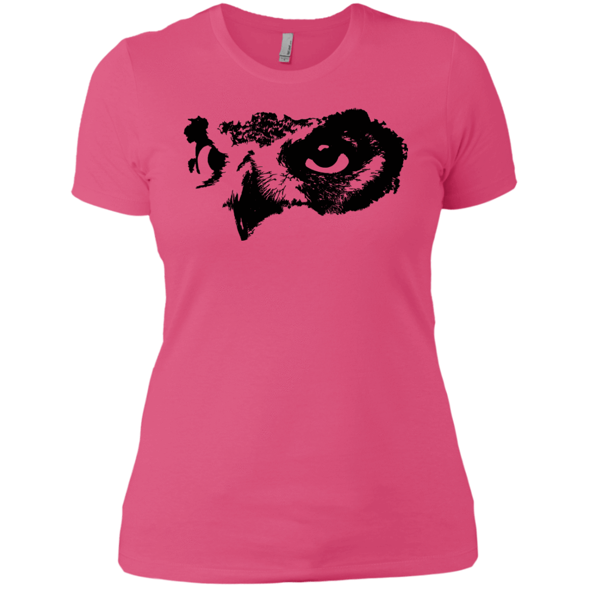 T-Shirts Hot Pink / X-Small Owl Eyes Women's Premium T-Shirt