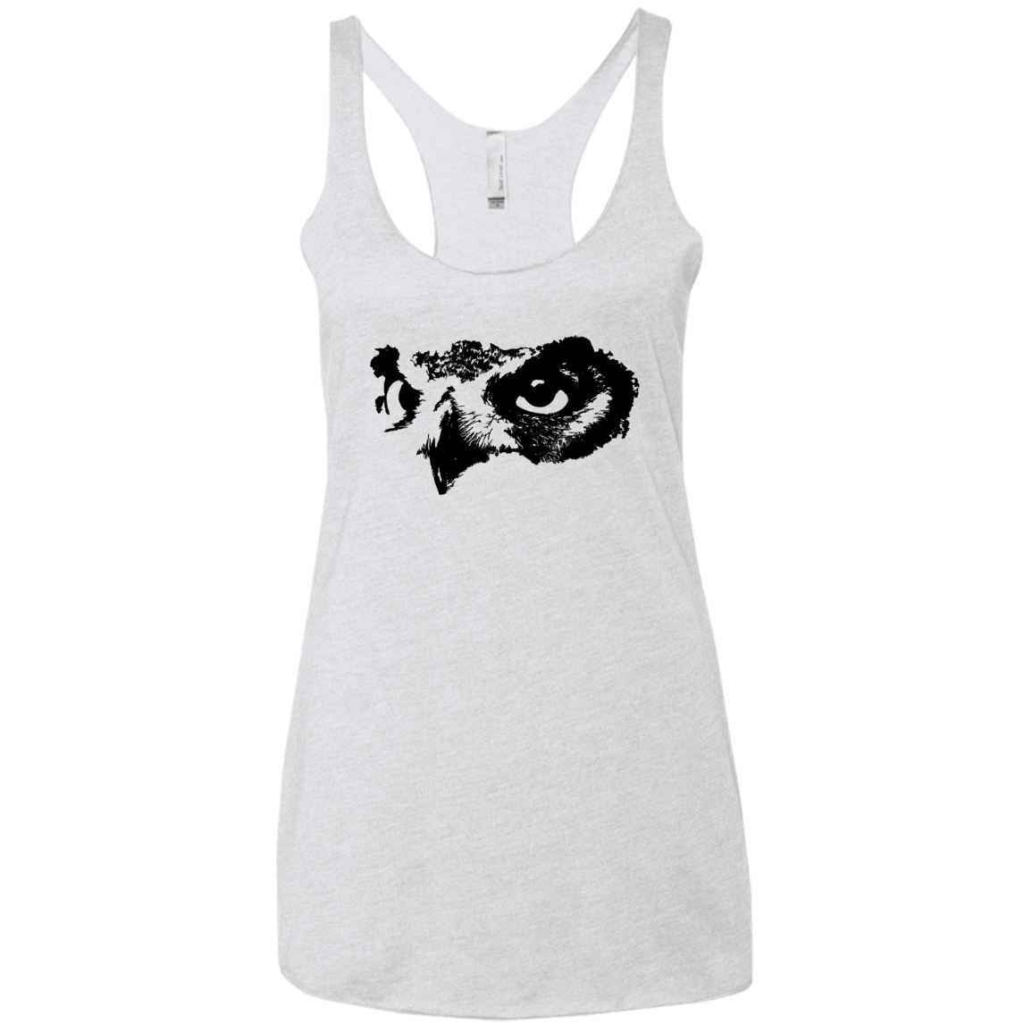 Owl Eyes Women's Triblend Racerback Tank