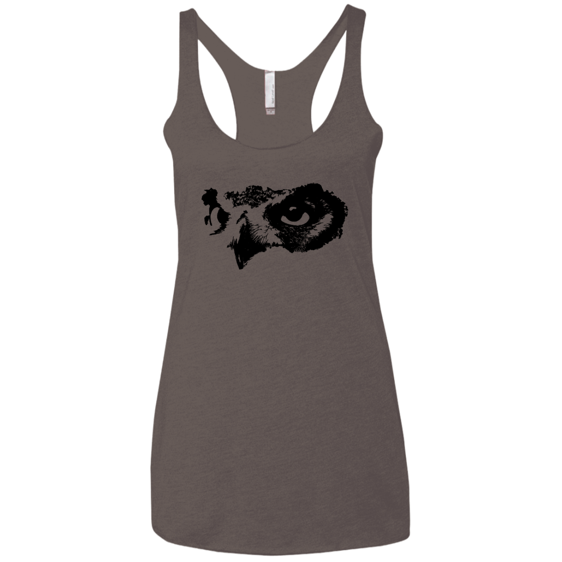 Owl Eyes Women's Triblend Racerback Tank