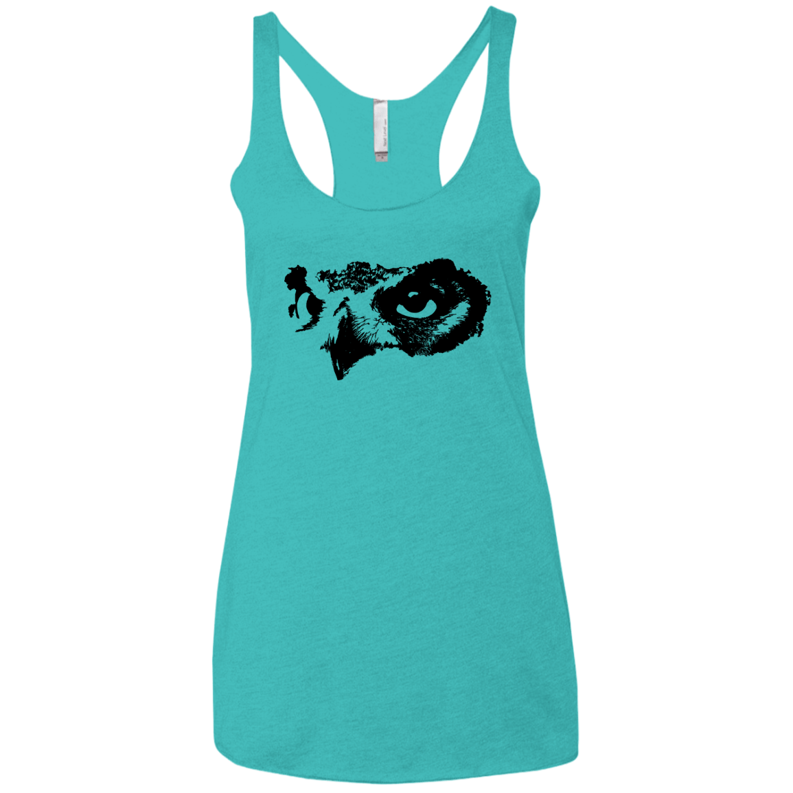 Owl Eyes Women's Triblend Racerback Tank
