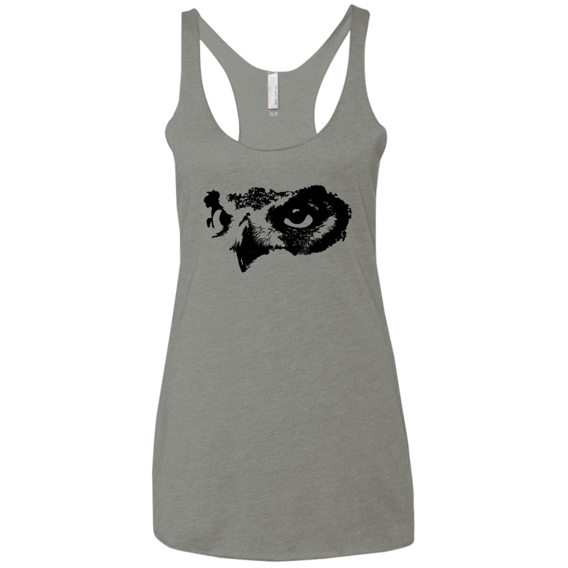 Owl Eyes Women's Triblend Racerback Tank