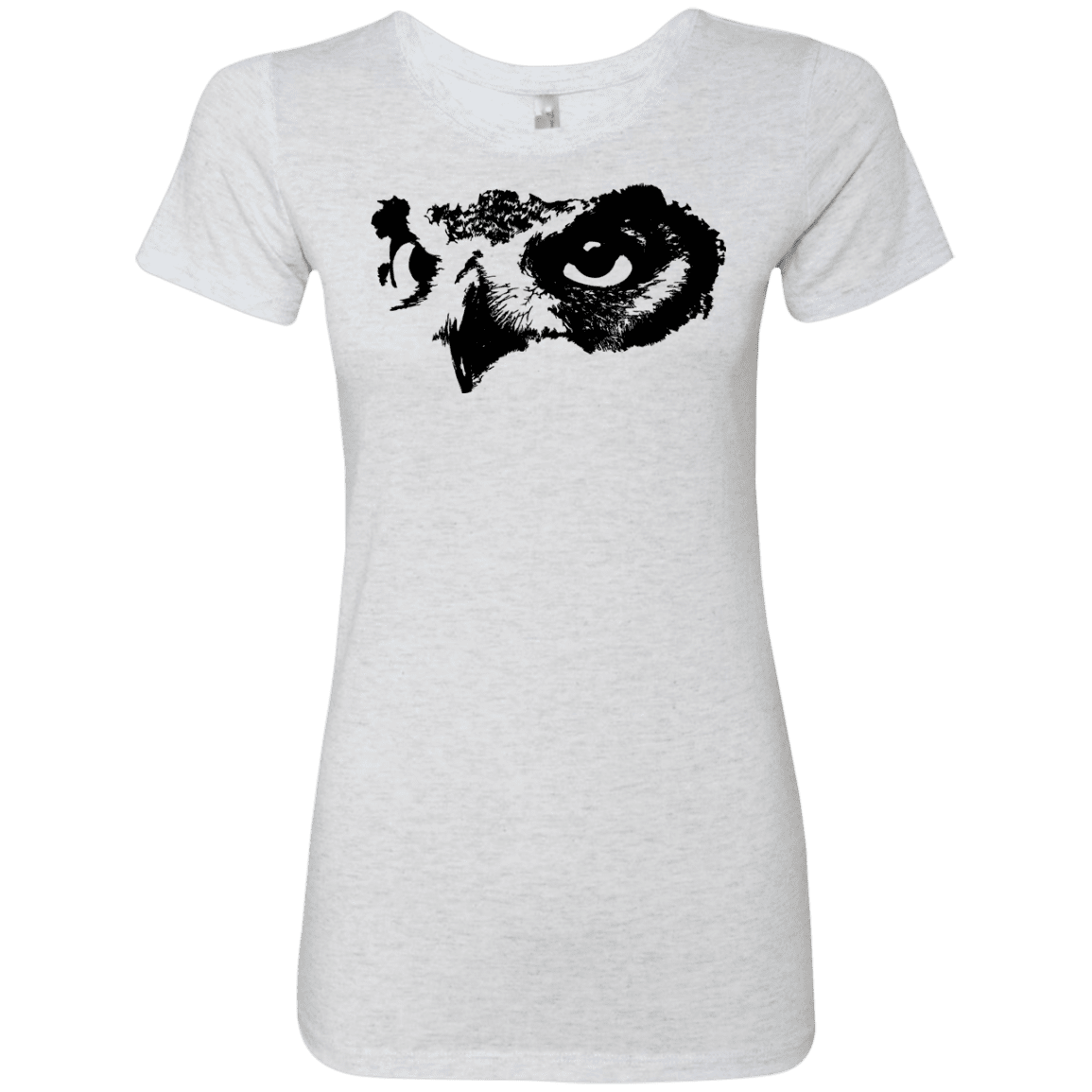 T-Shirts Heather White / S Owl Eyes Women's Triblend T-Shirt