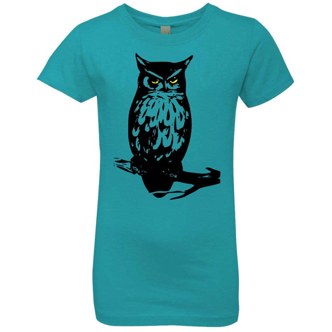 T-Shirts Tahiti Blue / YXS Owl Portrait Girls Premium T-Shirt