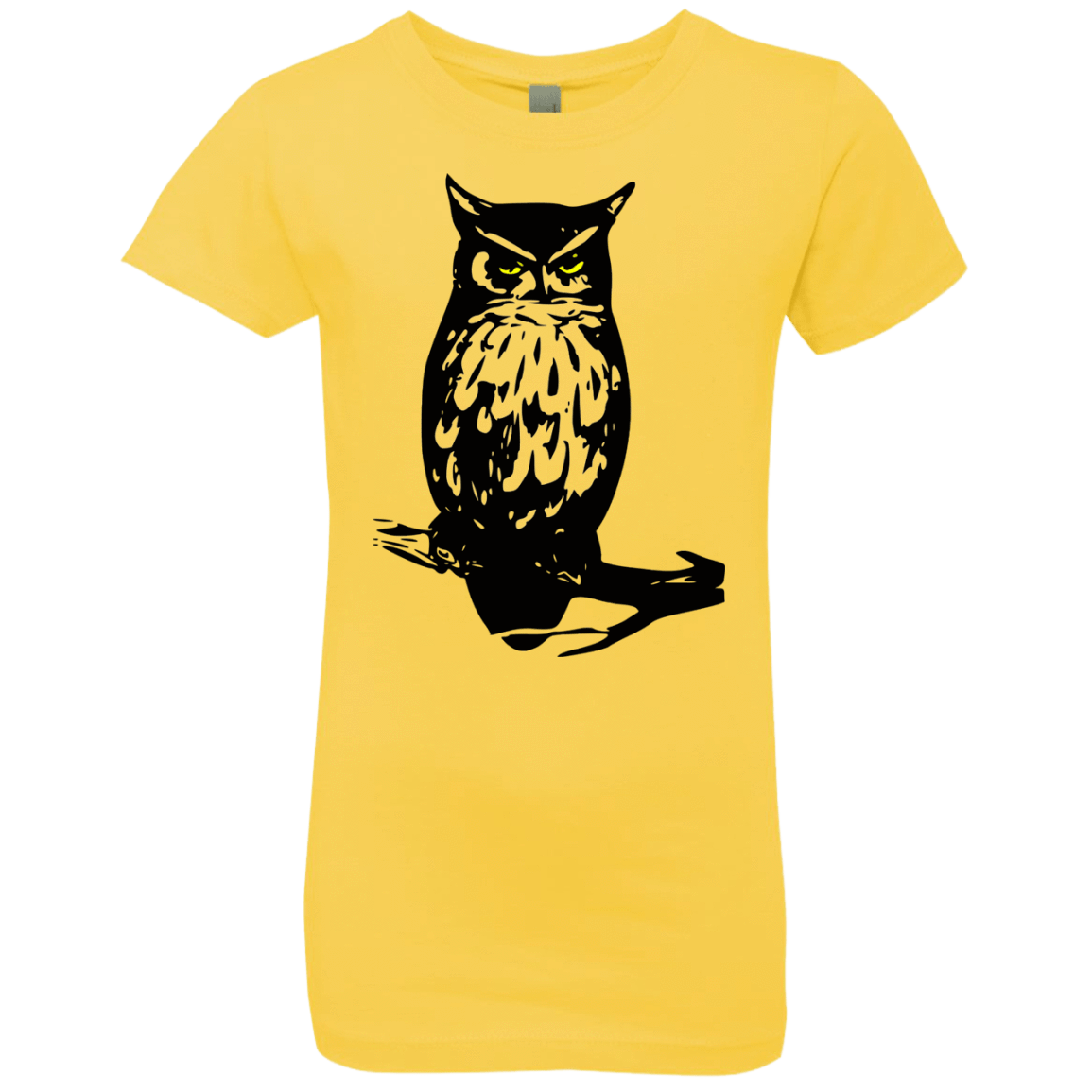 T-Shirts Vibrant Yellow / YXS Owl Portrait Girls Premium T-Shirt