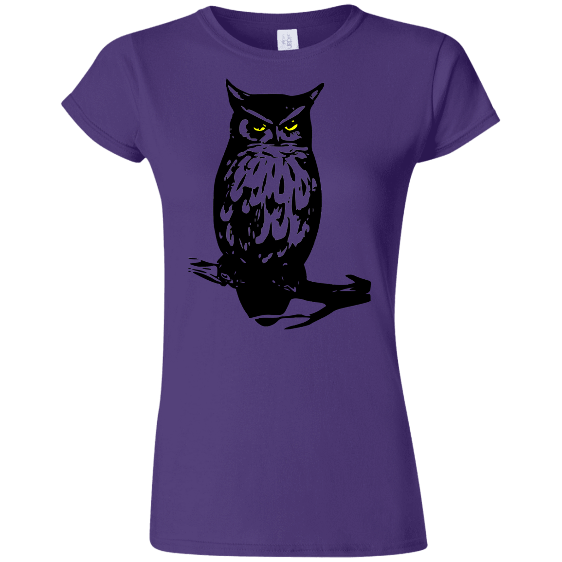 T-Shirts Purple / S Owl Portrait Junior Slimmer-Fit T-Shirt