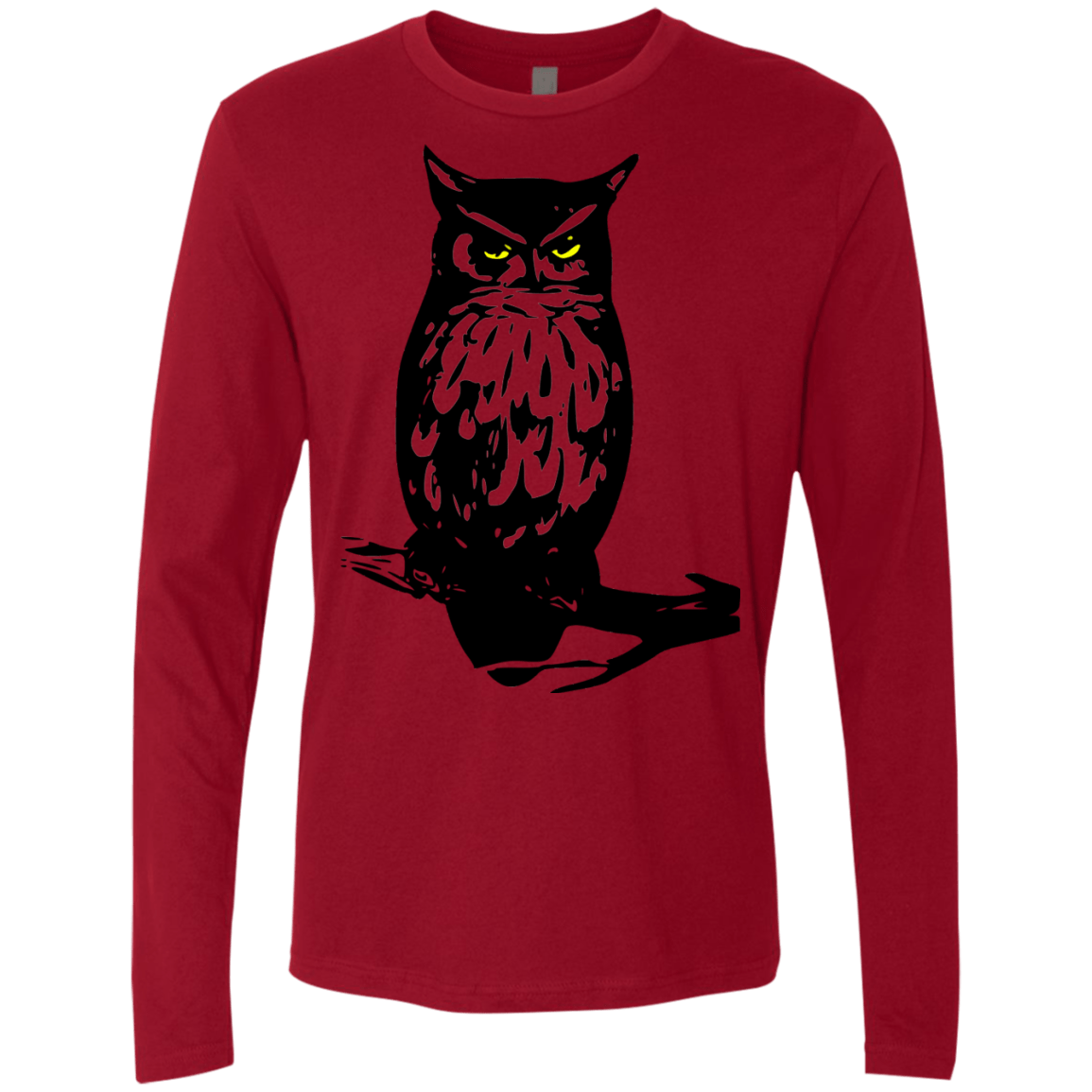 Owl Portrait Men's Premium Long Sleeve