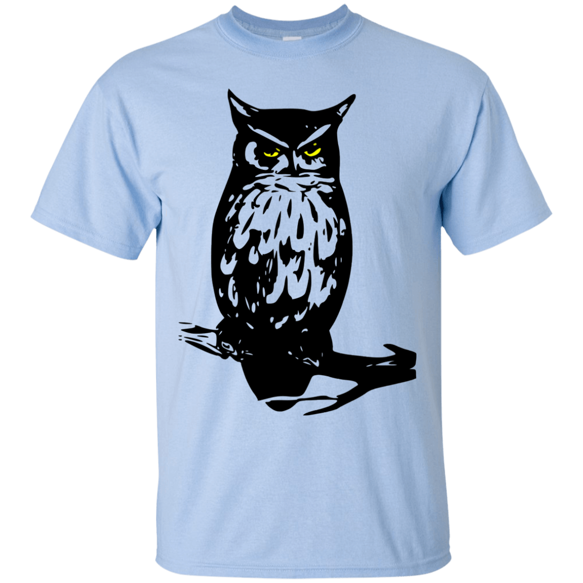 T-Shirts Light Blue / S Owl Portrait T-Shirt