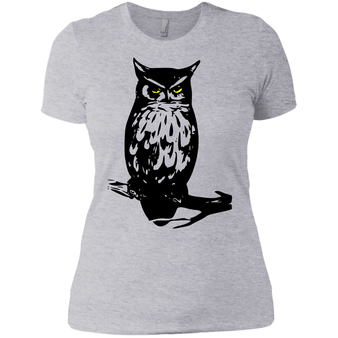 T-Shirts Heather Grey / X-Small Owl Portrait Women's Premium T-Shirt