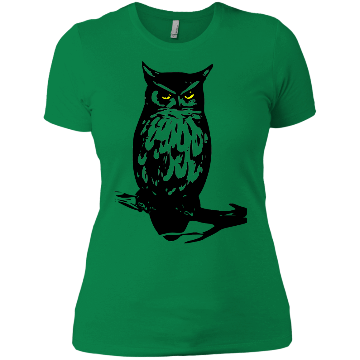 T-Shirts Kelly Green / X-Small Owl Portrait Women's Premium T-Shirt