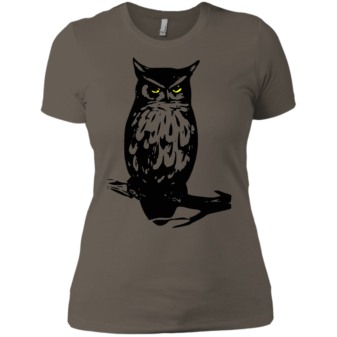 T-Shirts Warm Grey / X-Small Owl Portrait Women's Premium T-Shirt