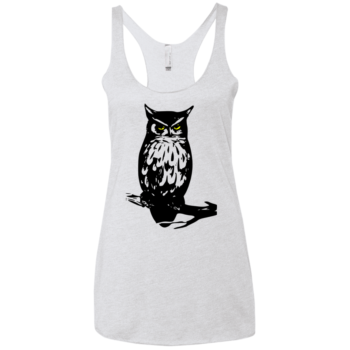 Owl Portrait Women's Triblend Racerback Tank