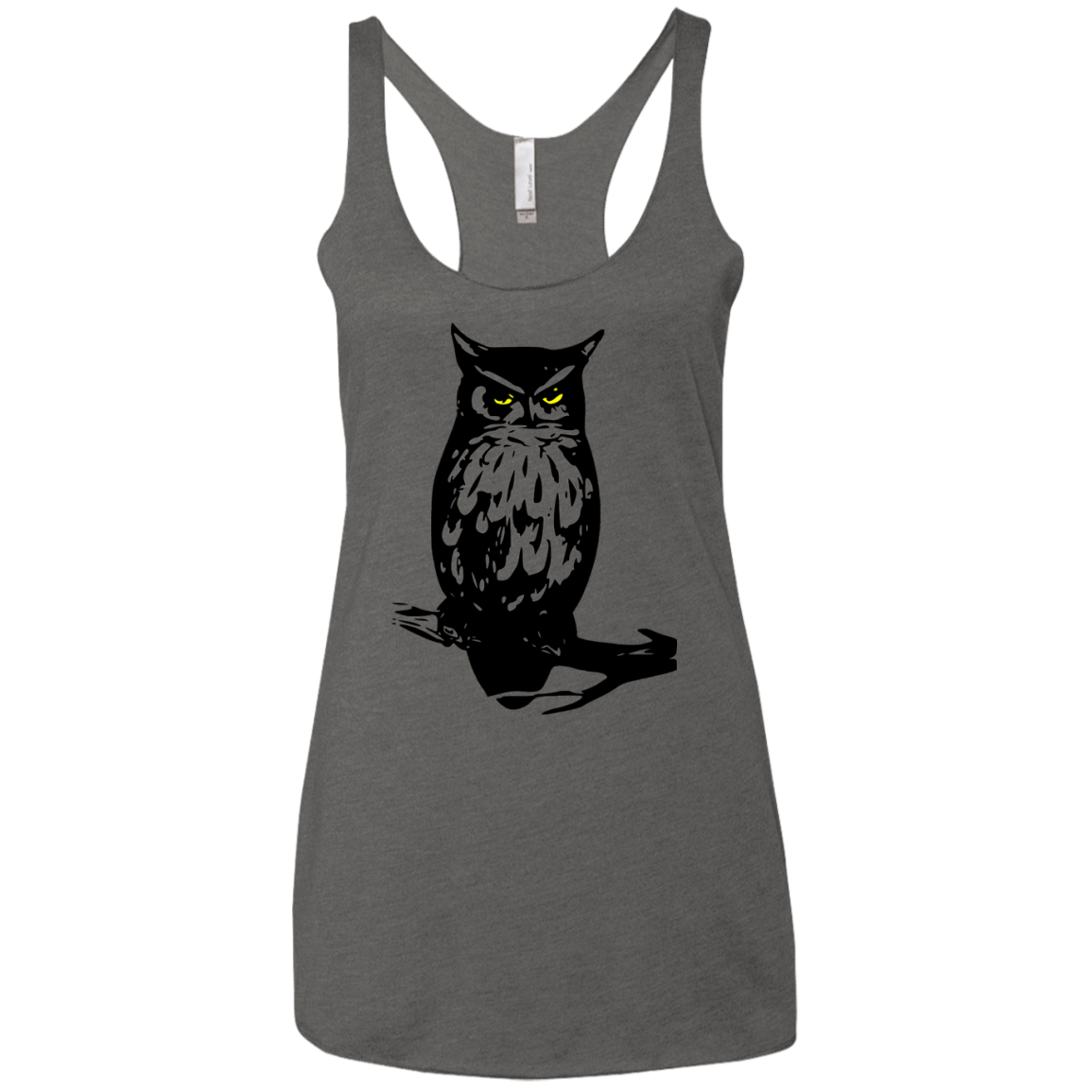 Owl Portrait Women's Triblend Racerback Tank