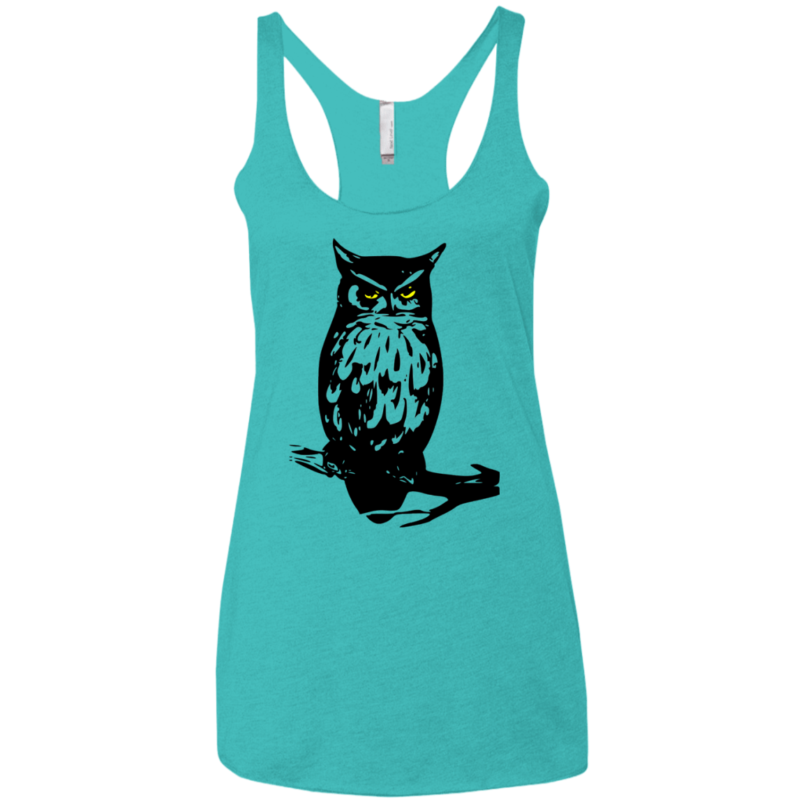Owl Portrait Women's Triblend Racerback Tank