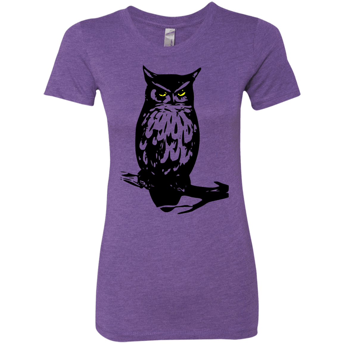 T-Shirts Purple Rush / S Owl Portrait Women's Triblend T-Shirt