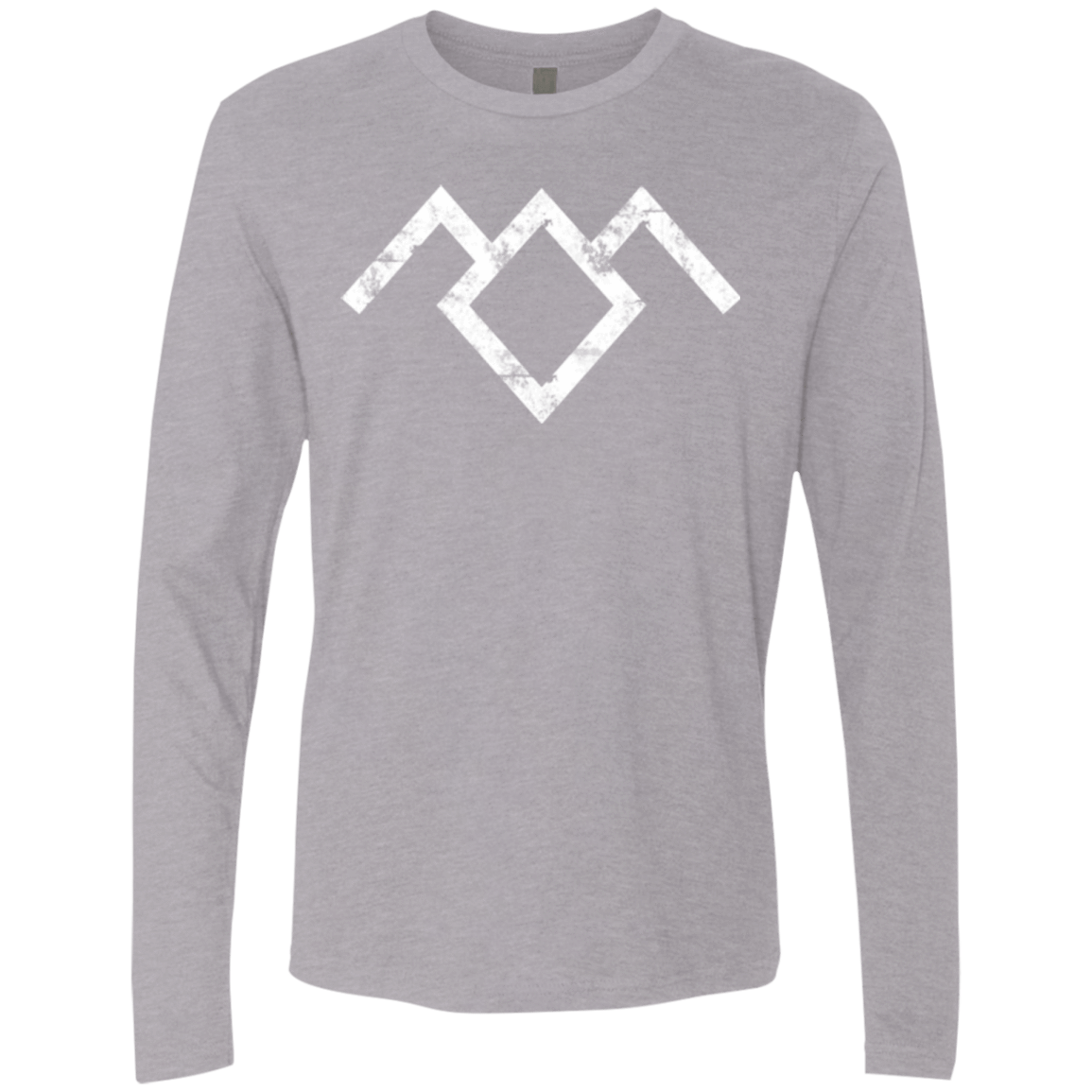 T-Shirts Heather Grey / Small Owl Symbol Men's Premium Long Sleeve