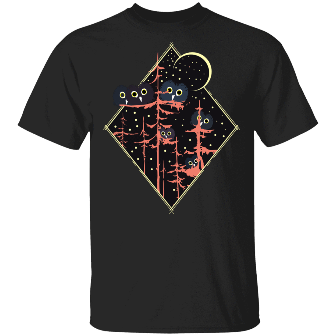 T-Shirts Black / S Owl Triangle T-Shirt