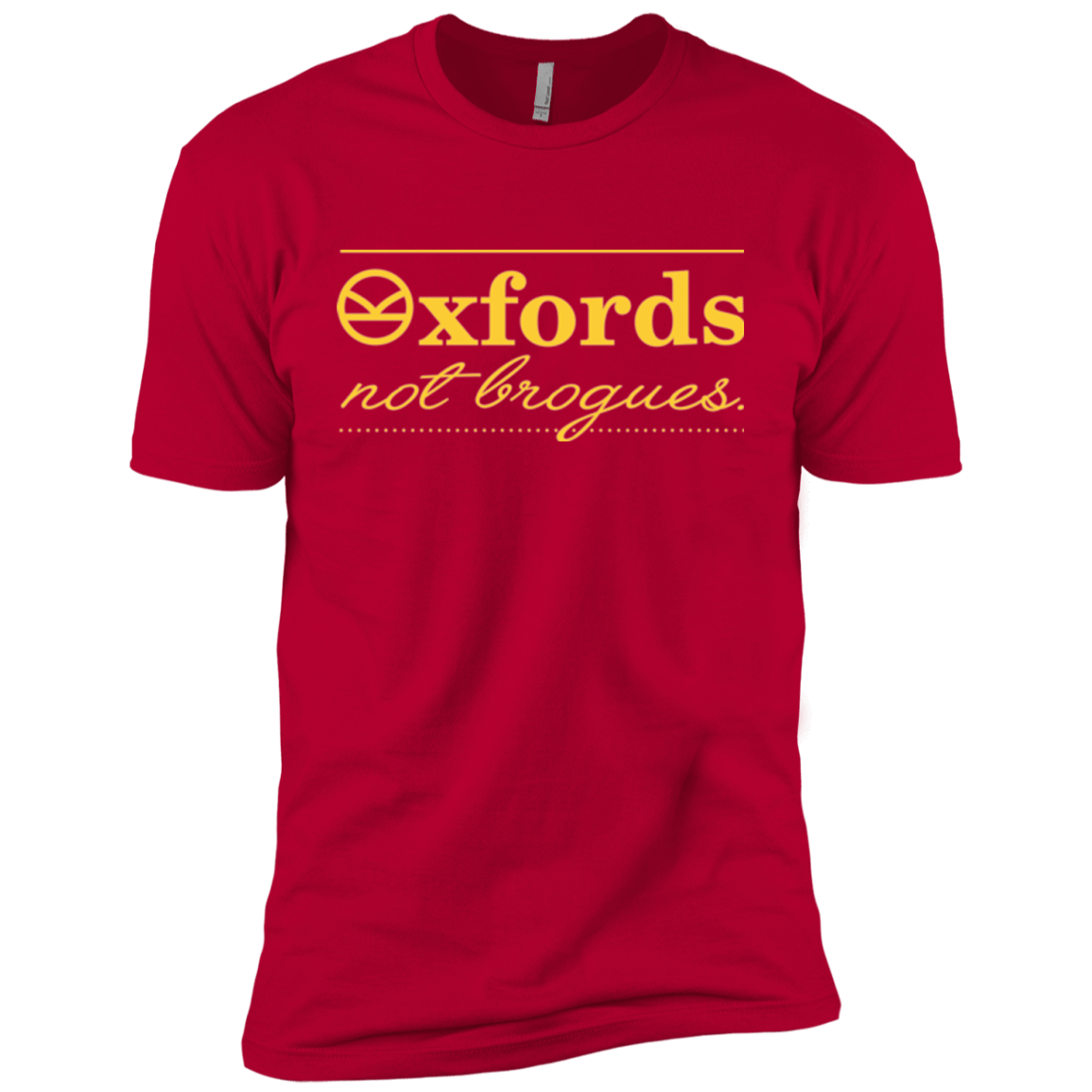 T-Shirts Red / YXS Oxfords Not Brogues Boys Premium T-Shirt