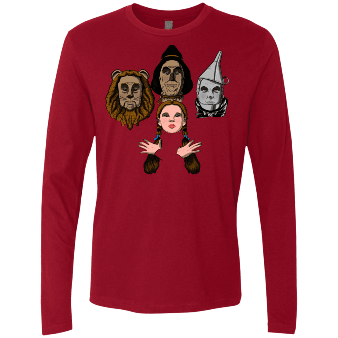 T-Shirts Cardinal / S Oz Rhapsody Men's Premium Long Sleeve