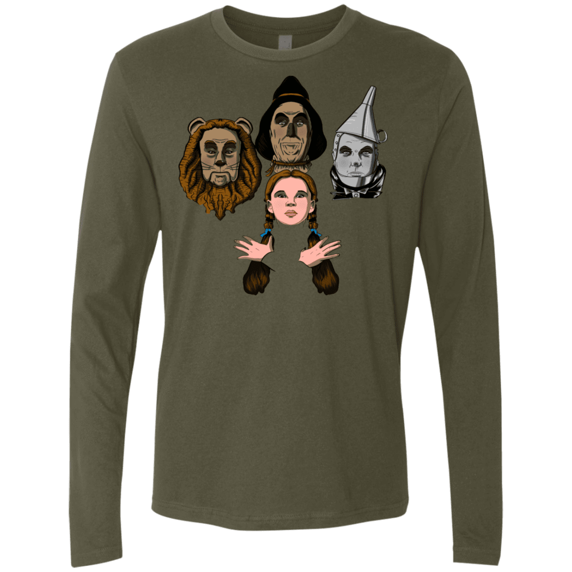 T-Shirts Military Green / S Oz Rhapsody Men's Premium Long Sleeve
