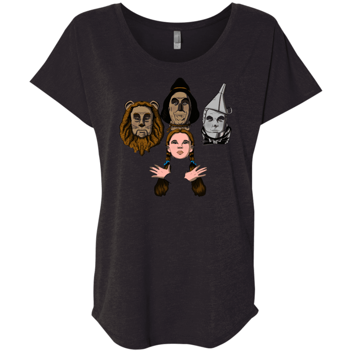 T-Shirts Vintage Black / X-Small Oz Rhapsody Triblend Dolman Sleeve